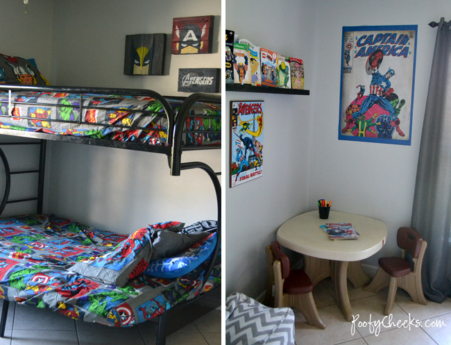 Avengers Super Hero Bedroom - Shared Boys Bedroom