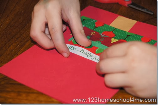 make each strip shorter than the one underneath it make each strip shorter than the one underneath it