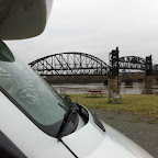 Our spot at the Downtown Riverside RV Park