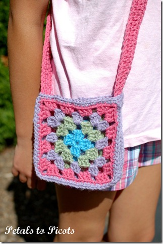 granny square purse granny square purse