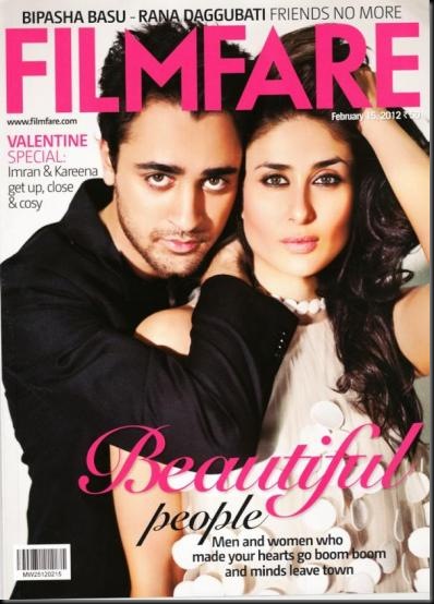 Kareena and Imran for Filmfare magazine