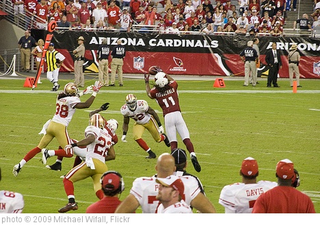 'San Francisco 49ers at Arizona Cardinals, September 13, 2009' photo (c) 2009, Michael Wifall - license: http://creativecommons.org/licenses/by-sa/2.0/