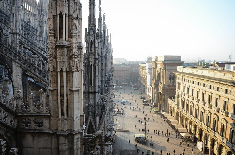 Milan Duomo climb2