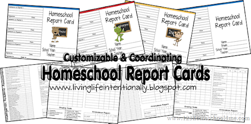 homeschool report progress sample