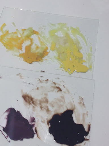 The artist's paints. The artist's paints.