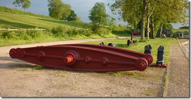 beams from pumping station