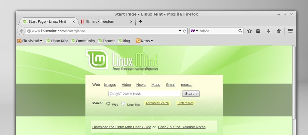 Linux Mint - Firefox