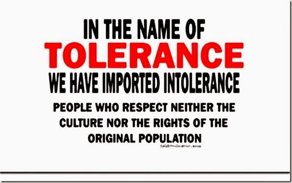 USA- Tolerance imports Muslim Intolerance USA- Tolerance imports Muslim Intolerance