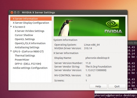 Nvidia R310 (310.14) su Ubuntu