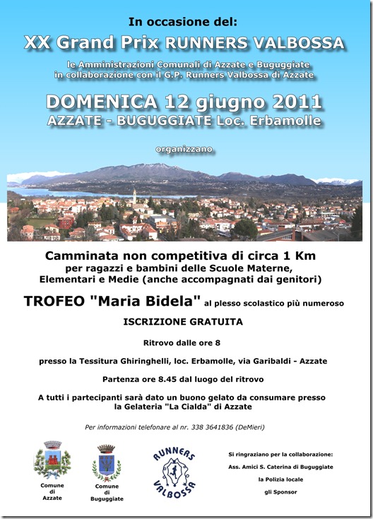 Volantino gara sociale ragazzi 2011