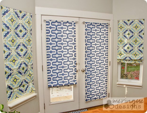 deep thoughts by cynthia: Roman Shades for French Doors