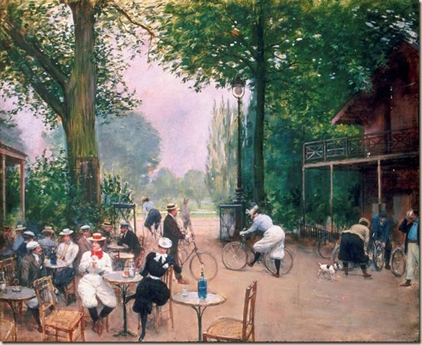 Jean Béraud, Le chalet du cycle au bois de Boulogne Jean Béraud, Le chalet du cycle au bois de Boulogne