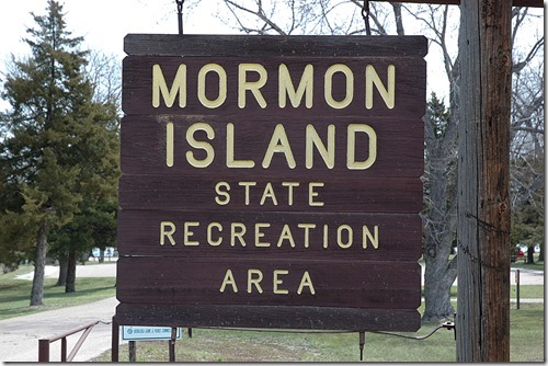 Mormon Island Sign