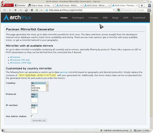 mirrorlist mirrorlist