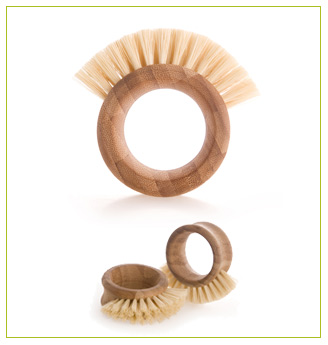 Another useful brush to have in the kitchen is a vegetable brush. I love the look of the bamboo handle on The Ring vegetable brush. The shape also makes it comfortable to use. Another useful brush to have in the kitchen is a vegetable brush. I love the look of the bamboo handle on The Ring vegetable brush. The shape also makes it comfortable to use.