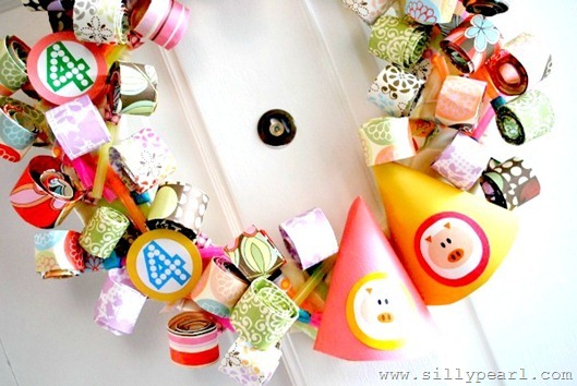The Silly Pearl - Party Blower Birthday Wreath