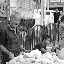 Shanghai - Marché poisson - Le vieux marchand N&amp;b