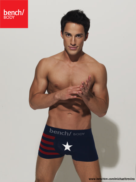 nyorts: Michael Trevino Sheds Clothes for Bench Body