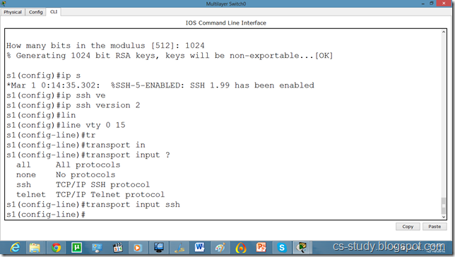 Easy Learning: Telnet and SSH on packet tracer