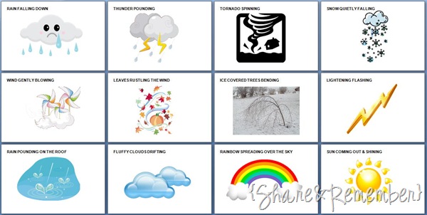 WEATHER MOVEMENT CARDS WEATHER MOVEMENT CARDS