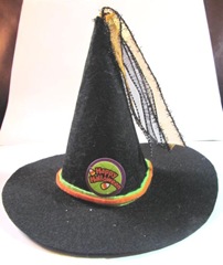 Witches felt black hat decoration.