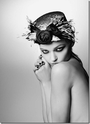 Clemence-Poesy-Sasha-Pivovarova-for-Maison-Michel-Autumn-Winter-2011-05