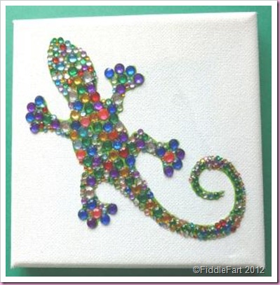 Jewelled Lizard Canvas