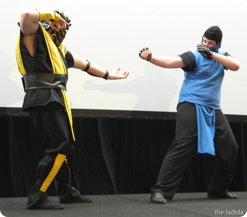 EB Expo Just 'Cos Cosplay Competition - Sub Zero and Scorpion from Mortal Kombat EB Expo Just 'Cos Cosplay Competition - Sub Zero and Scorpion from Mortal Kombat