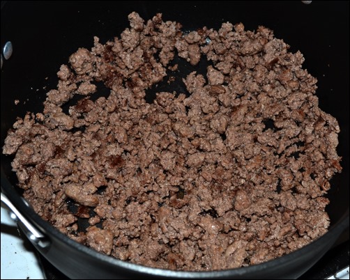 brown ground beef