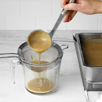 If desired, pour gravy through a fine-meshed sieve to remove any lumps. Season with salt and pepper and thin with water to desired consistency. Serve immediately, or keep warm over low. If desired, pour gravy through a fine-meshed sieve to remove any lumps. Season with salt and pepper and thin with water to desired consistency. Serve immediately, or keep warm over low.