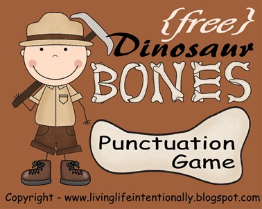 Dinosaur punctuation game Dinosaur punctuation game