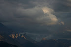 Cloudy peaks in Waterton Lakes