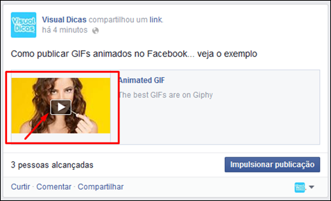 Como colocar GIFs animados no Facebook - Visual Dicas Como colocar GIFs animados no Facebook - Visual Dicas