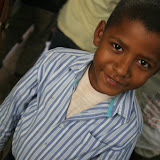 Martin was looking smart in his button up shirt