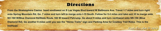 Directions - Blue Diamond Trails