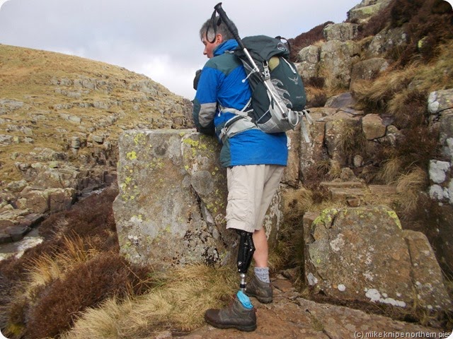 mick starts the climb mick starts the climb