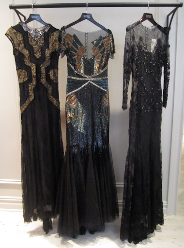I'm into this trio of to-die-for dark Deco-y gowns, but I'd probably want dress on the right if I had to pick just one. I'm into this trio of to-die-for dark Deco-y gowns, but I'd probably want dress on the right if I had to pick just one.