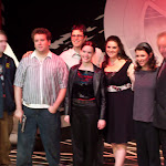 Killing Women, by Marisa Wegrzyn. Directed by Brian Golden. (l to r) Rob McLemore, Charlie Olson, Brian Stojak, Margot Bordelon, Robin Kacyn, Tracey Kaplan, Mark Stegman. Photo Credit: Brian McConkey.