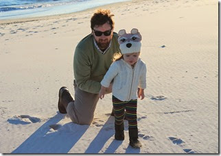 Daddy & Zoey on Beach