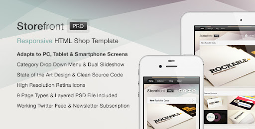 Storefront Pro — A Responsive Business Template - Shopping Retail