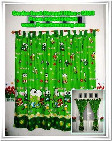 gorden keroppi hijau kamar anak lucu murah semarang keroppi merchandise product wallpaper pernak pernik rumah kamar