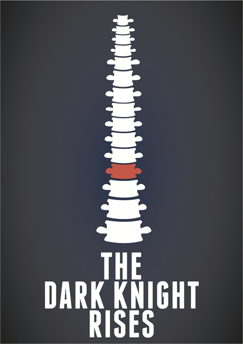 The Dark Knight Rises minimal movie poster