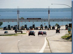 3160 Michigan I-75 South St Ignace - Lake Huron & Makinac Bridge toll booths