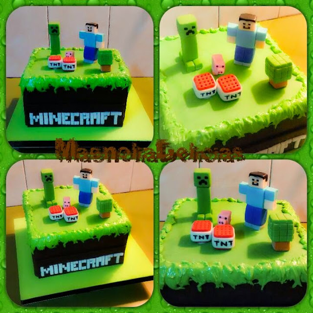 pastel decorado minecraft magnoliadelicias tortas y dulces minecraft pastel decorado minecraft magnoliadelicias tortas y dulces minecraft