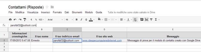 database-modulo-contatto