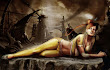 Girl In Ruins Of Base