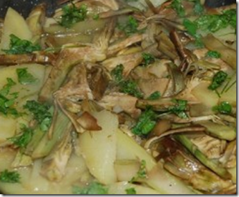 Carciofi con patate 