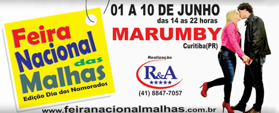 Feira Nacional das Malhas em Curitiba no Marumby: Dias 01 a 10 de junho. feira nacional das malhas curitiba 2012 marumby