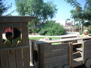What a fun wooden train!