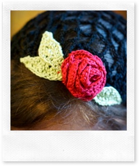 black snood - rose